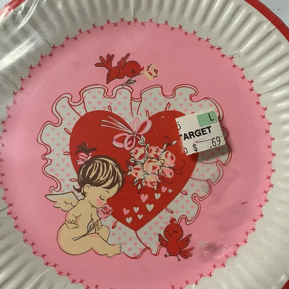 Vintage‎ Reed Valentines Day Plates Hearts Cupid Love 7